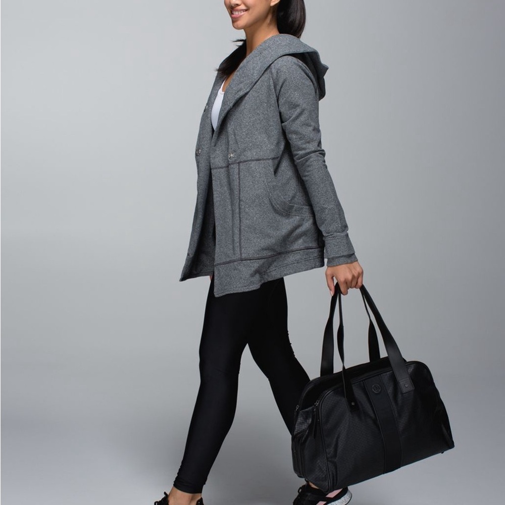 Lululemon Find Your Centre Wrap
Hoodie Jacket Heathered Speckled Black - Picture 5 of 16
